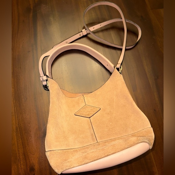 Rag & Bone- Camden Mini Shopper Nude Suede - Picture 7 of 9